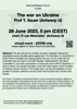 Science4Peace Forum: The war on Ukraine